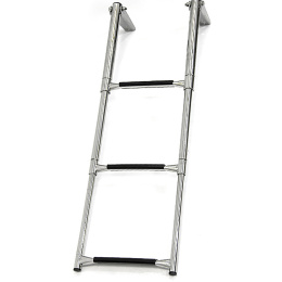 Трап телескопический складной 3 черных ступени 310 мм (040102BT)